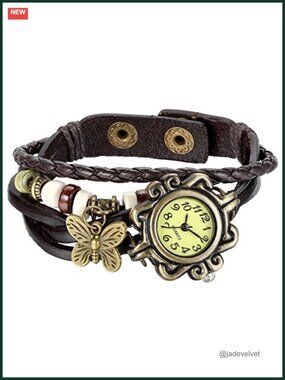 Bohemian Wrap Bracelet Watch PU Leather Adjustable Quartz Wristwatch